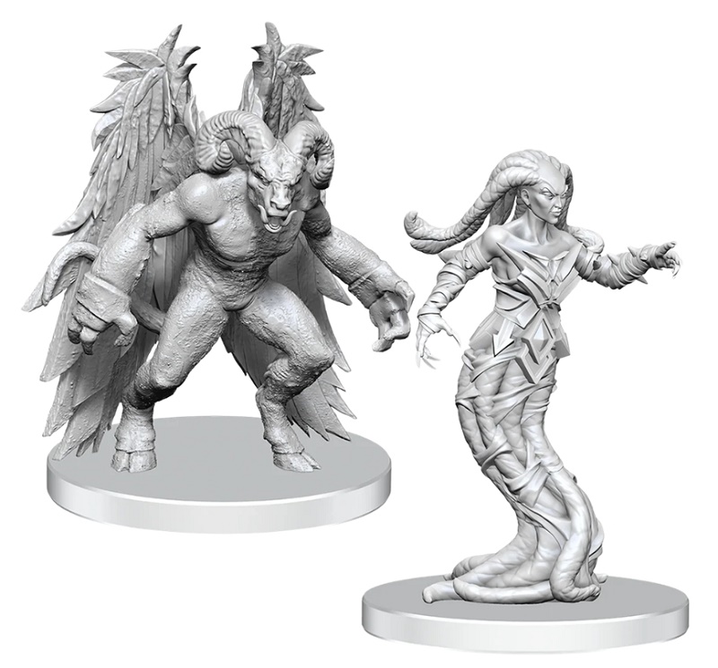 Pathfinder Battles Deep Cuts - Gylou (Handmaiden Devil) & Ferrugon (Rust Devil)