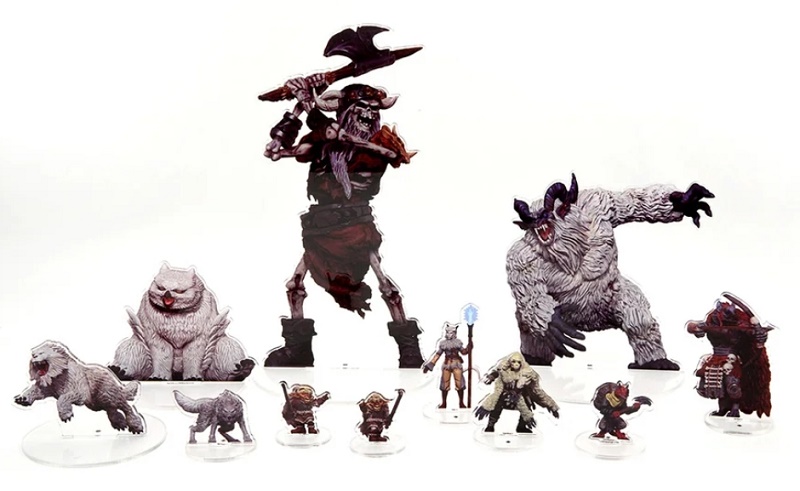 D&D Idols of the Realms: Icewind Dale Rime of the Frostmaiden - Frost Giant Skeleton - 2D Set
