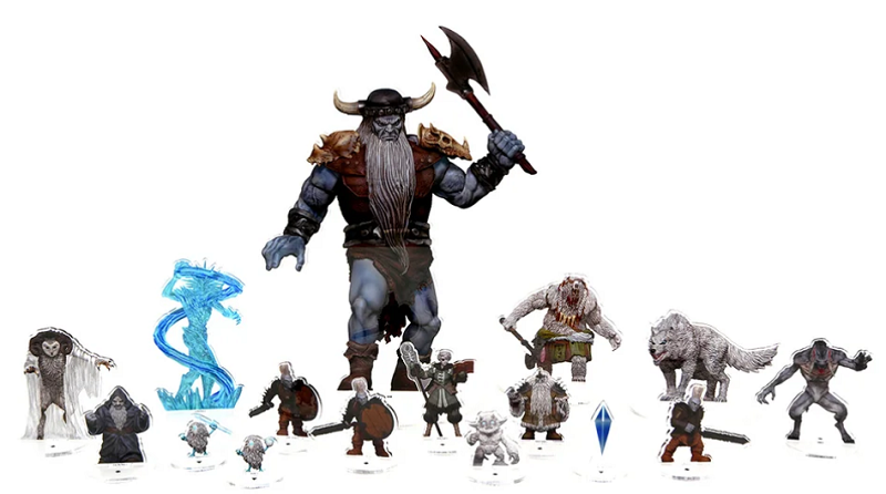 D&D Idols of the Realms: Icewind Dale Rime of the Frostmaiden - Frost Giant - 2D Set