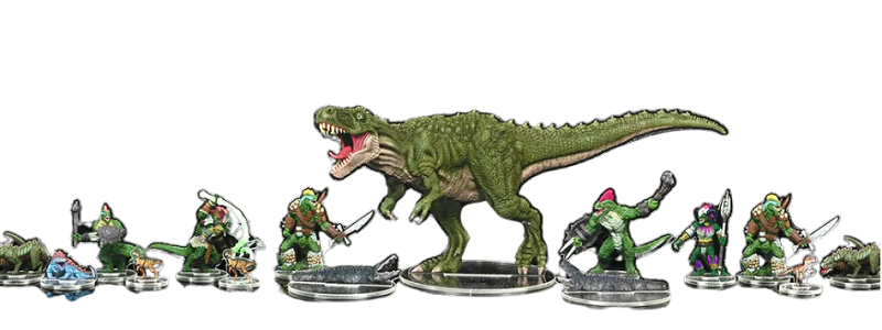 D&D Idols of the Realms: Scales & Tails - Reptile Den - 2D Set