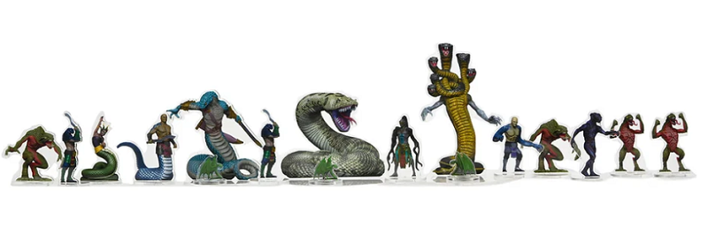 D&D Idols of the Realms: Scales & Tails - Snake Den - 2D Set