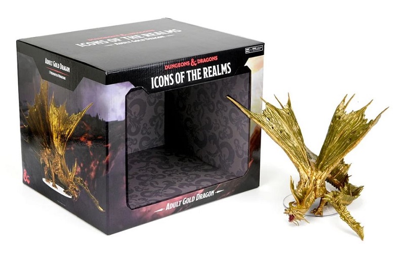 D&D Icons of the Realms - Adult Gold Dragon Premium Figure