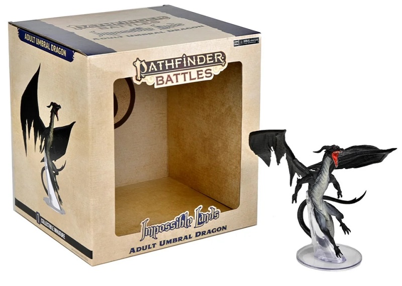 Pathfinder Battles: Impossible Lands - Adult Umbral Dragon Boxed Figure