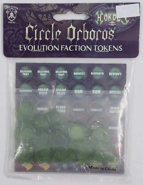 Circle Orboros Evolution Faction Tokens